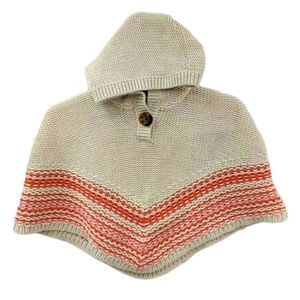 Baby Gap Hooded Poncho Knit Sweater Size 12M -18M